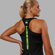 Womens *Loud Print Black AeroFLX+ Seamless Tank