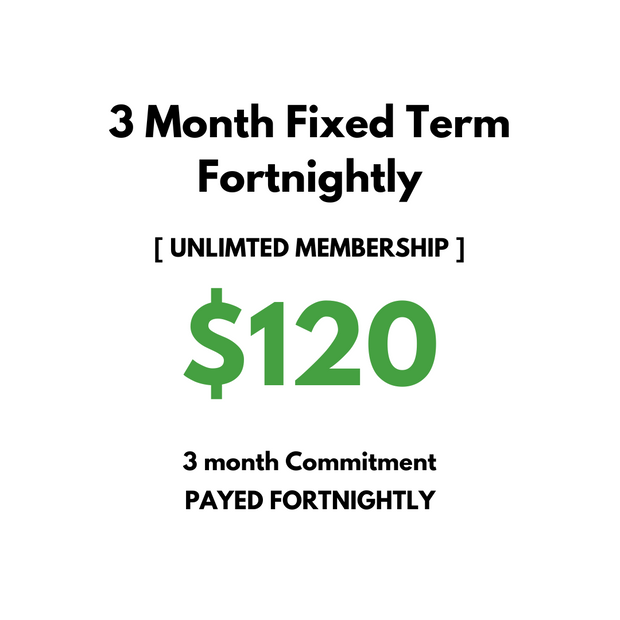 3 month membership (fortnightly)
